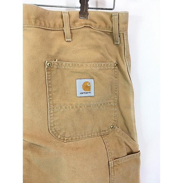 古着 Carhartt ブラウン ダック Wニー ペインター ワーク パンツ W38