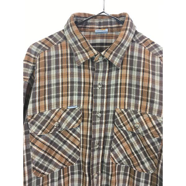 古着 90s Carhartt マルチ チェック ヘビー フランネル シャツ