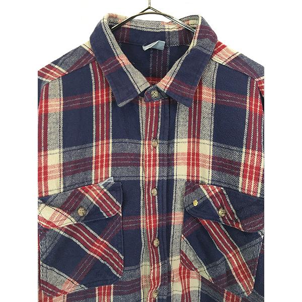 古着 90s Carhartt マルチ チェック ヘビー フランネル シャツ