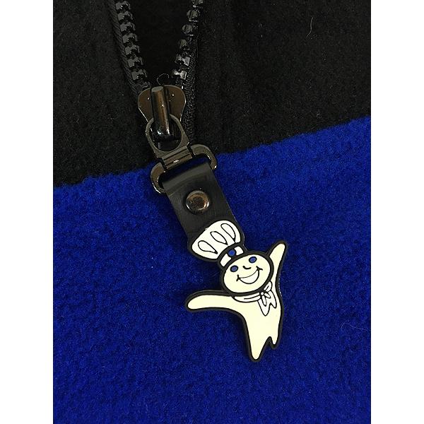 古着 90s Pillsbury ドゥーボーイ バイカラー ハーフジップ フリース