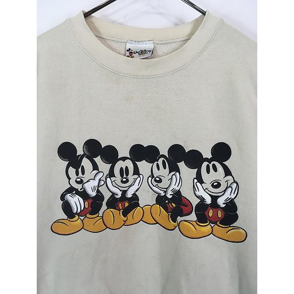 古着 90s USA製 Disney おすわり ミッキー スウェット 古着 90s USA製 Disney おすわり ミッキー スウェット