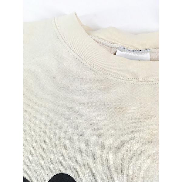 古着 90s USA製 Disney おすわり ミッキー スウェット トレーナー L