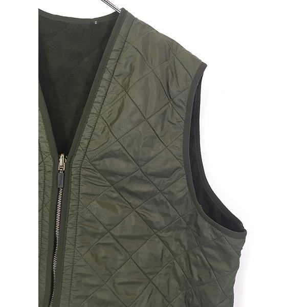 Barbour バブアー リバーシブルベスト キルティング フリース 古着 L 古着 Barbour 「Polarquilt Waistcoat Zip-in Liner