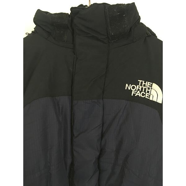 古着 90s TNF The North Face 黒×紫 バイカラー 2way パデット マシュマロ ジャケット パーカー XL 古着 古着 90s TNF The North Face 黒×紫 バイカラー 2way パデット