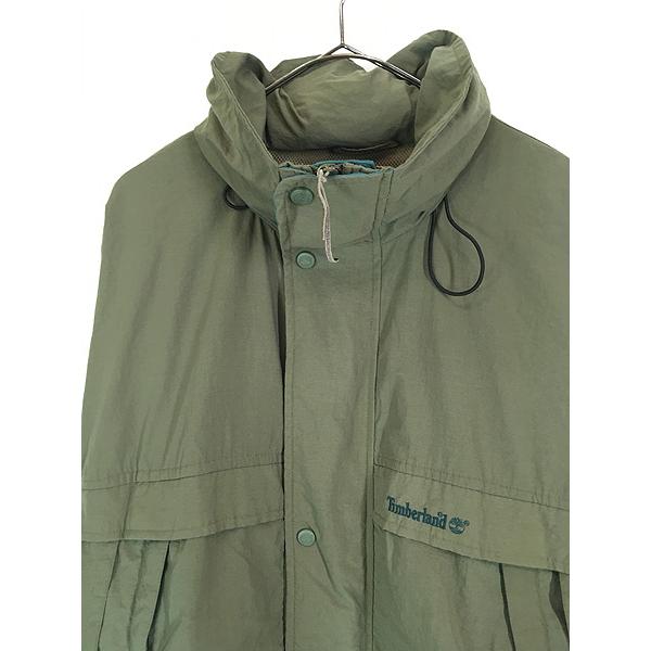 古着 90s Timberland 2way ナイロン ジャケット パーカー L