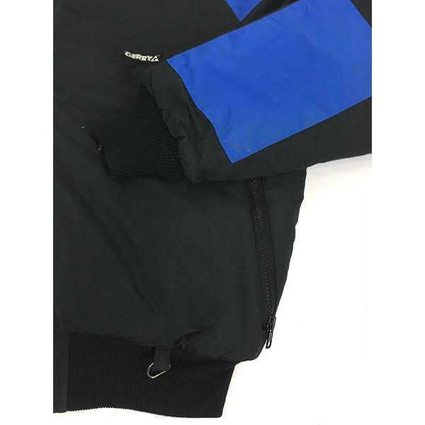 古着 90s GERRY 黒×青 バイカラー ハイネック パデット ジャケット L位 古着 古着 90s GERRY 黒×青 バイカラー ハイネック パデット ジャケット L位