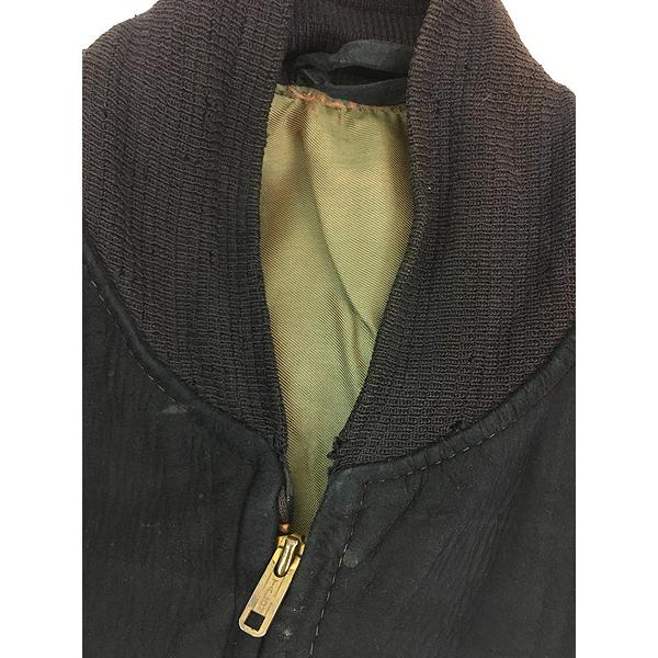 古着 50-60s TALON&STARジップ 本革 ネイビー ヌバック レザー スポーツ ジャケット 40位 古着 50-60s TALON&STARジップ 本革 ネイビー ヌバック レザー