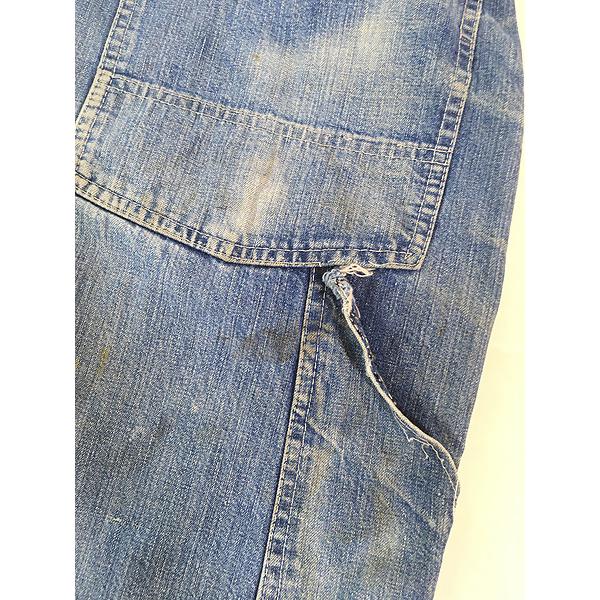 古着 60s USA製 Oshkosh B'gosh 縦落ち インディゴ デニム 古着 60s USA製 Oshkosh B'gosh 縦落ち インディゴ デニム