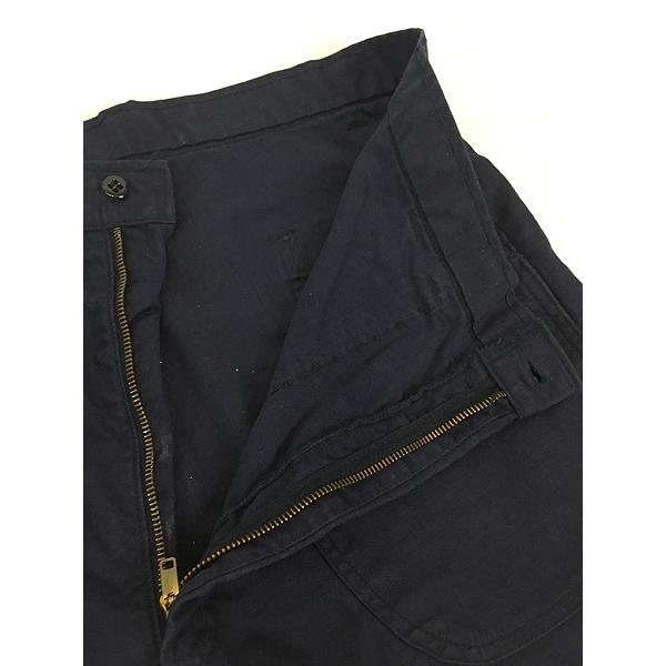 古着 70s 米軍 US NAVY 「Utility Dark Blue」 ミリタリー ステンシル