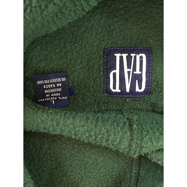古着 90s GAP プルオーバー フーデッド パイル フリース ジャケット