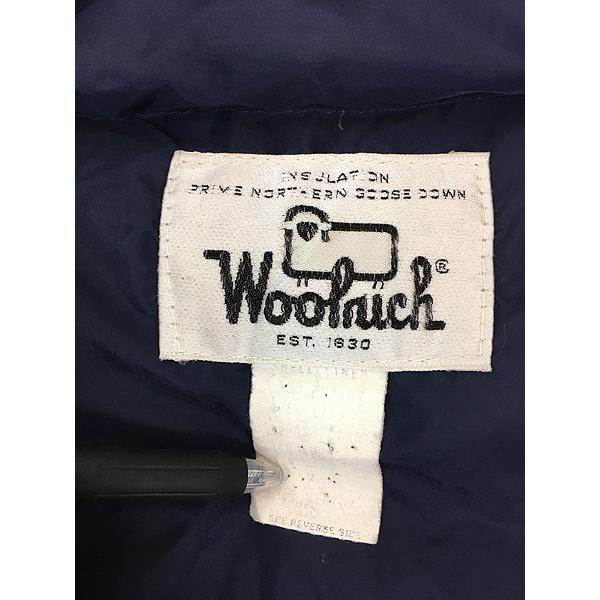 古着 70-80s WoolRich 計量 100% ナイロン シェル ダウン ベスト