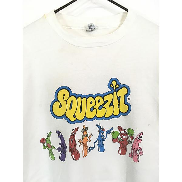 古着 80s USA製 Squeezit 「NIRVANA」 パロディ カラフル ドリンク