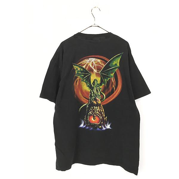 古着 00s ODM GUARDIANS OF PARADISE ドラゴン アート Tシャツ XL 