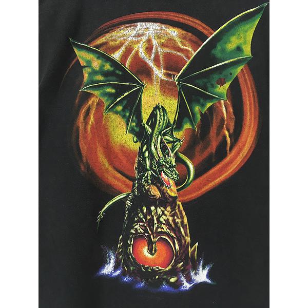 古着 00s ODM GUARDIANS OF PARADISE ドラゴン アート Tシャツ XL 