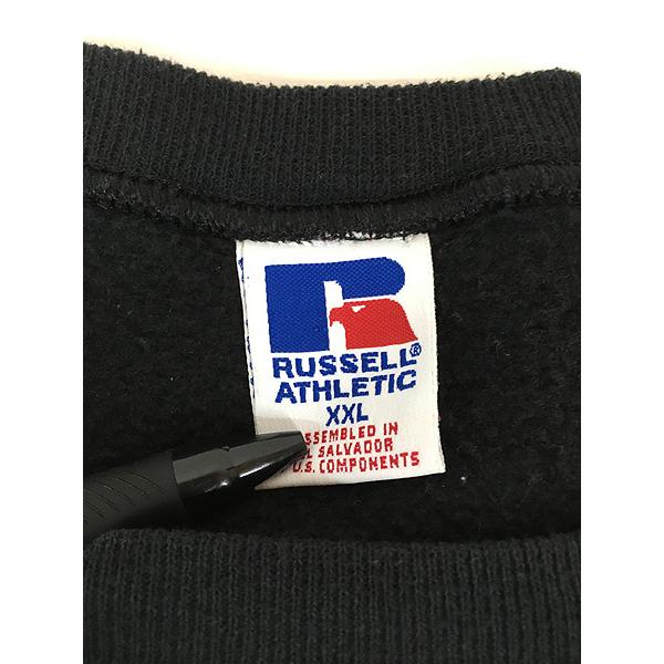 古着 90s Russell 無地 ソリッド 前V セットイン ビッグサイズ