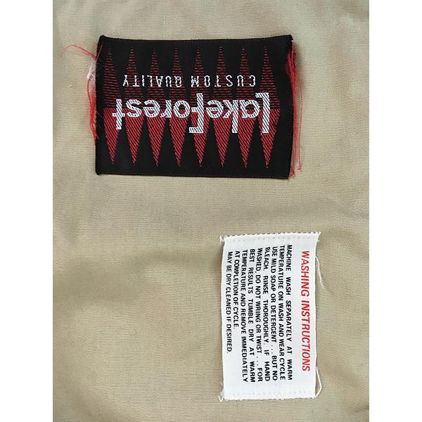 古着 60s Lake Forest コットン カップショルダー バーシティ