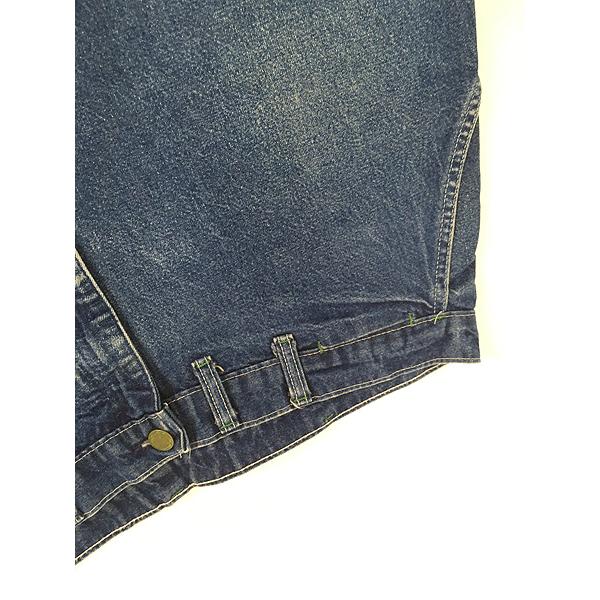 古着 80s USA製 Oshkosh B'gosh 濃紺 ブルー デニム ワーク ペインター