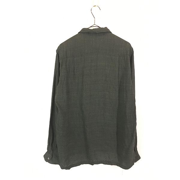古着 60s Jockey 比翼 & 開襟 デザイン レーヨン ボックス シャツ