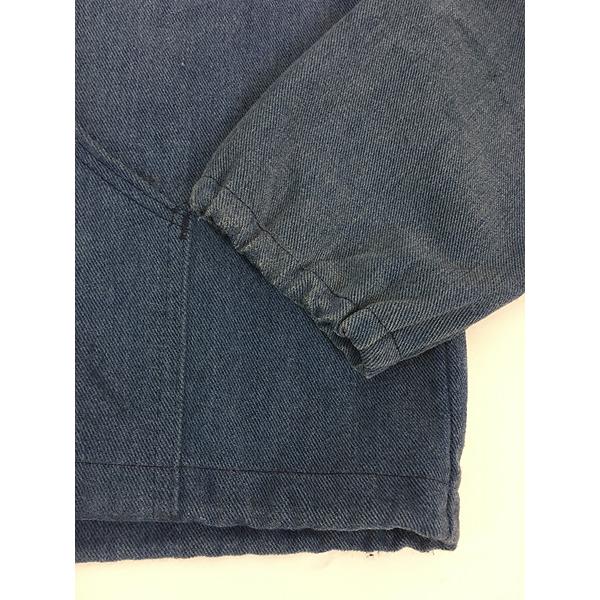 古着 70s デニム ライク フランネル コットン フルジップ フーデッド