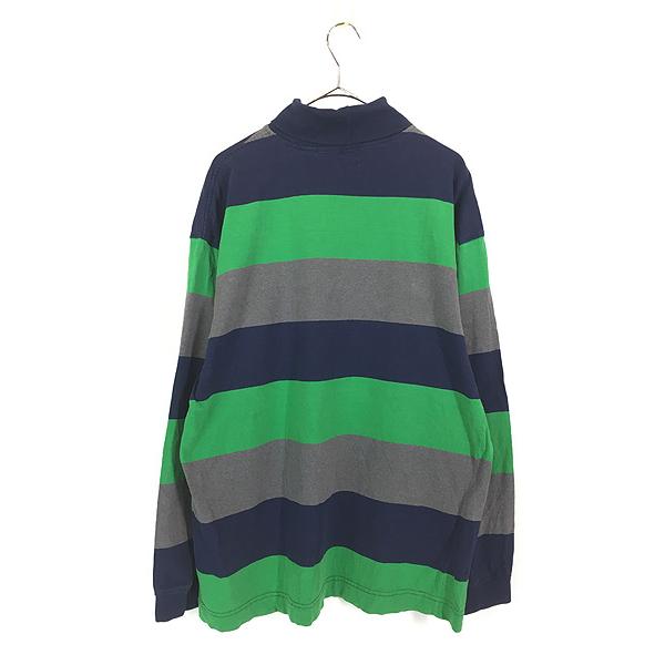 古着 90s USA製 GAP 太ピッチ ワイド ボーダー 100% 天竺コットン 