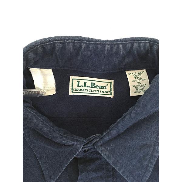 古着 90s USA製 LL Bean 「CHAMOIS CLOTH」 ソリッド シャモアクロス 