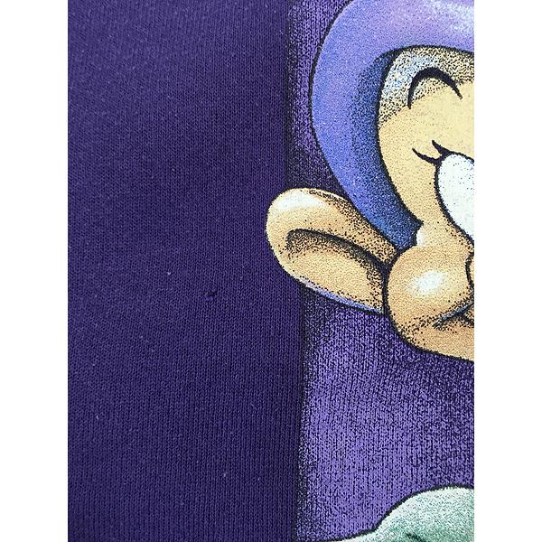 ディズニー スウェット 白雪姫 おとぼけ ドーピー 古着 90s Disney 白雪姫 7人の小人 Dopey おとぼけ キャラクター
