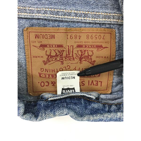 古着 90s Levi's 70598-4891 デカタグ ブルー デニム ワイドシルエット