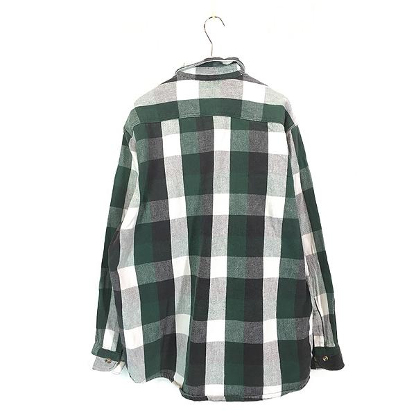 古着 90s FIVE BROTHER 好配色 ブロック チェック ヘビー フランネル
