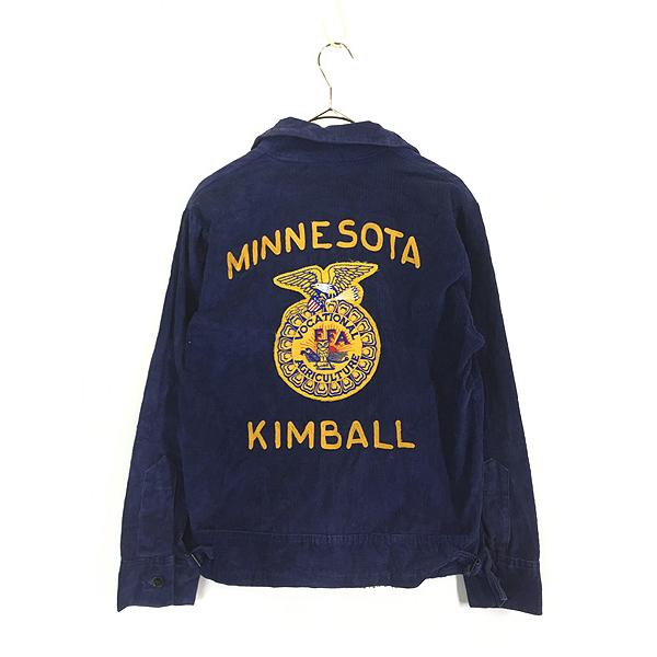 古着 60-70s 「MINNESOTA」 豪華 チェーン 太畝 コーデュロイ FFA
