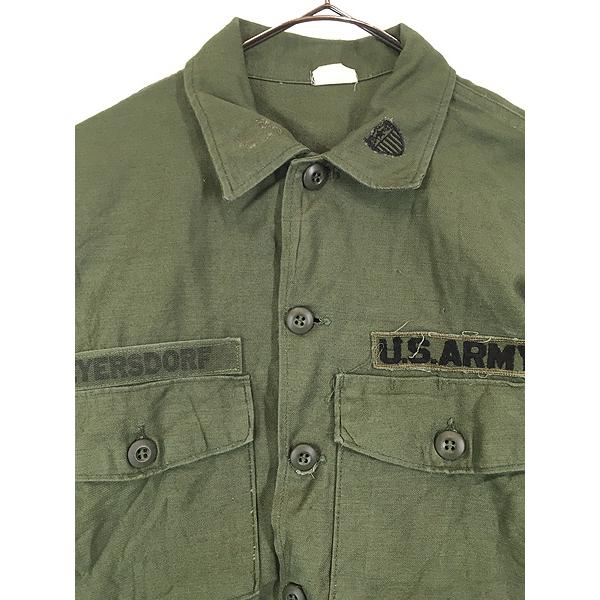 古着 60s 米軍 US ARMY ネームテープ 100% コットンサテン ミリタリー