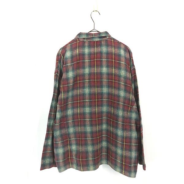 古着 90s Address Unknown オンブレ シャドー チェック フルジップ