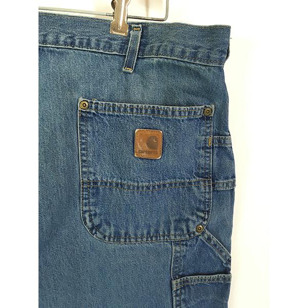 古着 Carhartt Wニー デニム ペインター ワーク パンツ W38 L27 : 古着