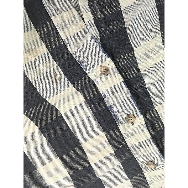 古着 90s Carhartt ブラック ブロック チェック ヘビー フランネル