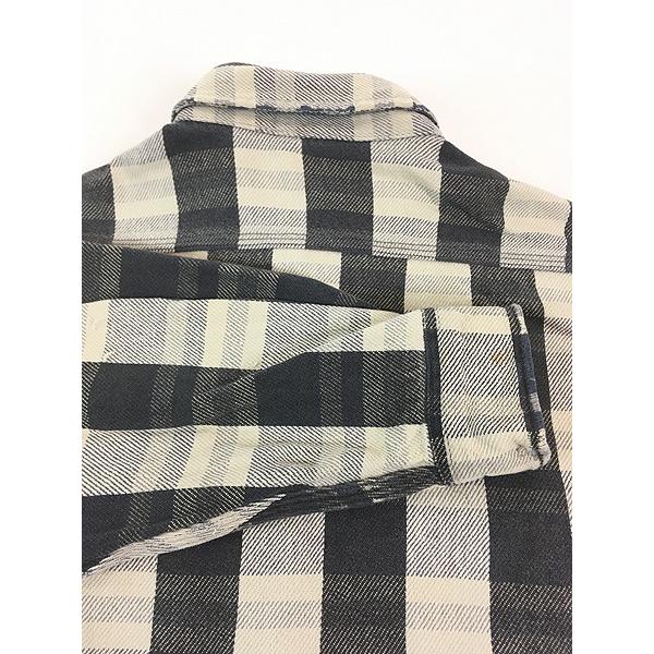 古着 90s Carhartt ブラック ブロック チェック ヘビー フランネル
