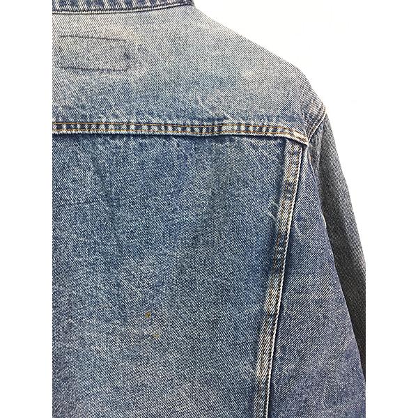 80s USA製 大きいサイズ46 Levi's 71506-0216トラッカー 古着 80s USA製 Levi's 71506-0216 4th ポケット付 デニム トラッカー