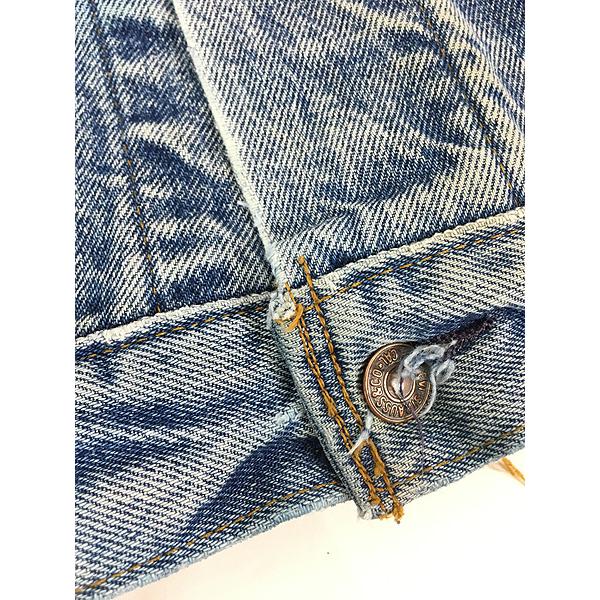 古着 80s USA製 Levi's 71506-0216 4th ポケット付 デニム トラッカー