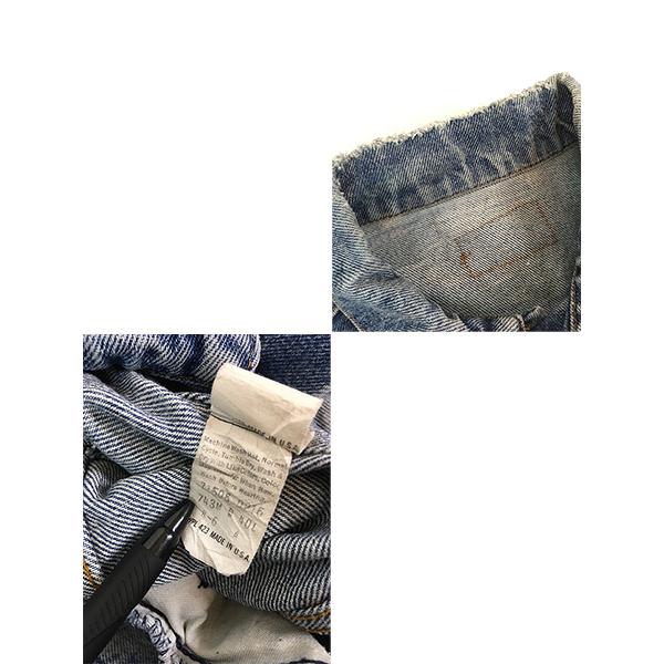 古着 80s USA製 Levi's 71506-0216 4th ポケット付 デニム トラッカー