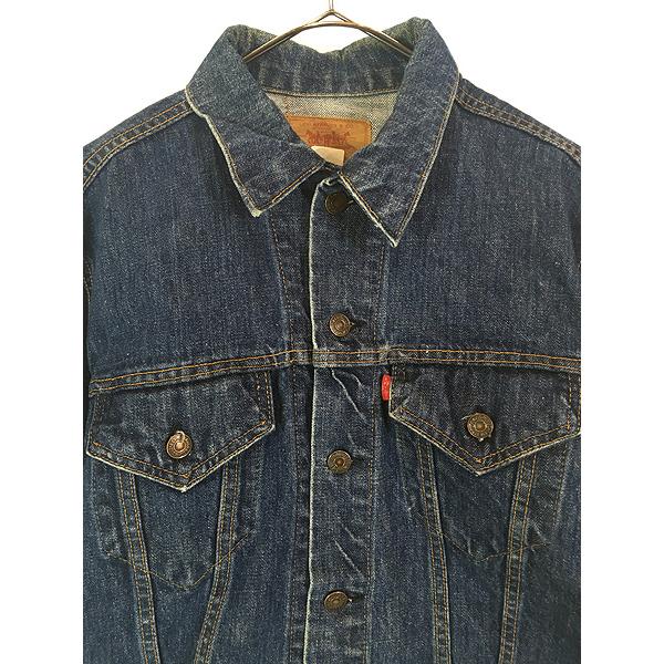古着 70s USA製 Levi's 70505-0217 4th 真紺 インディゴ デニム