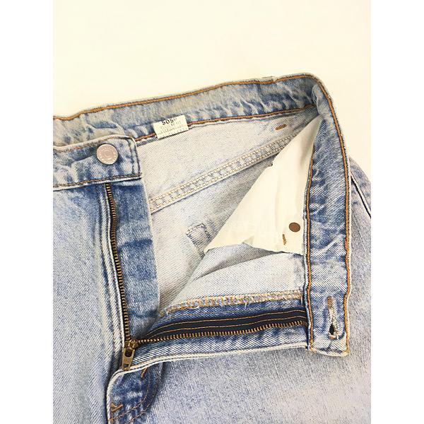 古着 90s Levi's 505-4834 アイス ブルー デニム パンツ ジーンズ
