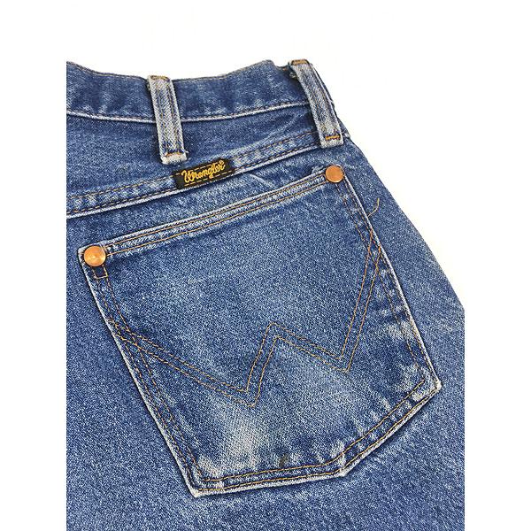 古着 80s USA製 Wrangler 13MWZ 縦落ち 濃紺 デニム パンツ 古着 80s USA製 Wrangler 13MWZ 縦落ち 濃紺 デニム パンツ
