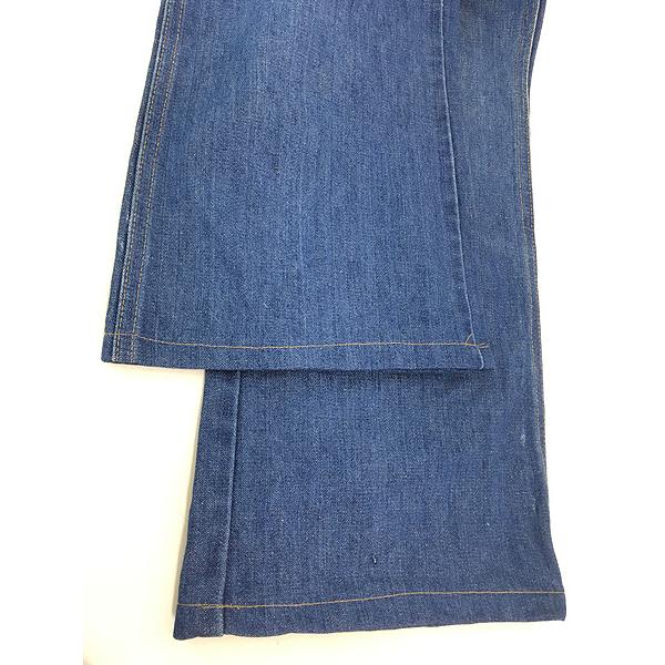 古着 70s Wrangler 945DEN 濃紺 ブルー デニム パンツ ジーンズ ブーツ
