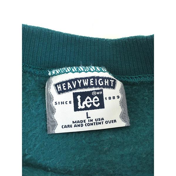 古着 90s USA製 Lee 無地 ソリッド プレーン セットイン 古着 90s USA製 Lee 無地 ソリッド プレーン セットイン