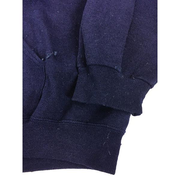 希少 90s USA製   ネイビー 古着 古着 90s USA製 BW 無地 ソリッド セットイン ビッグサイズ