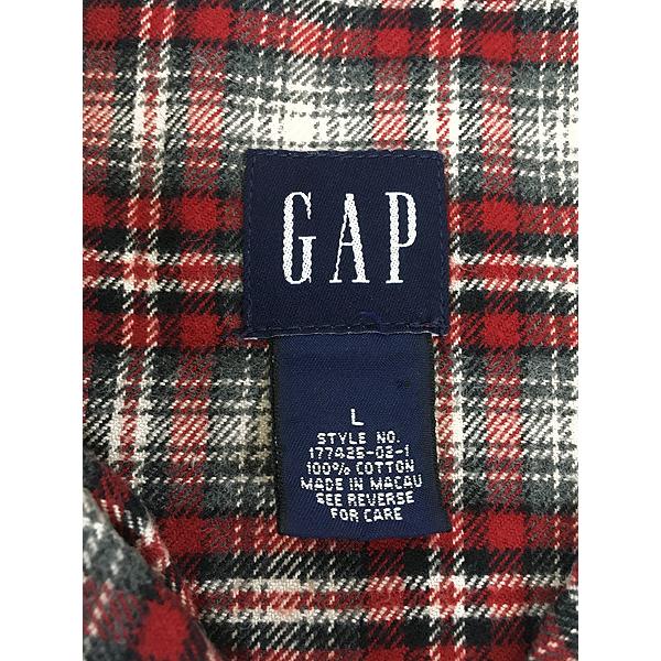 古着 90-00s GAP オンブレ シャドー チェック ヘビー フランネル