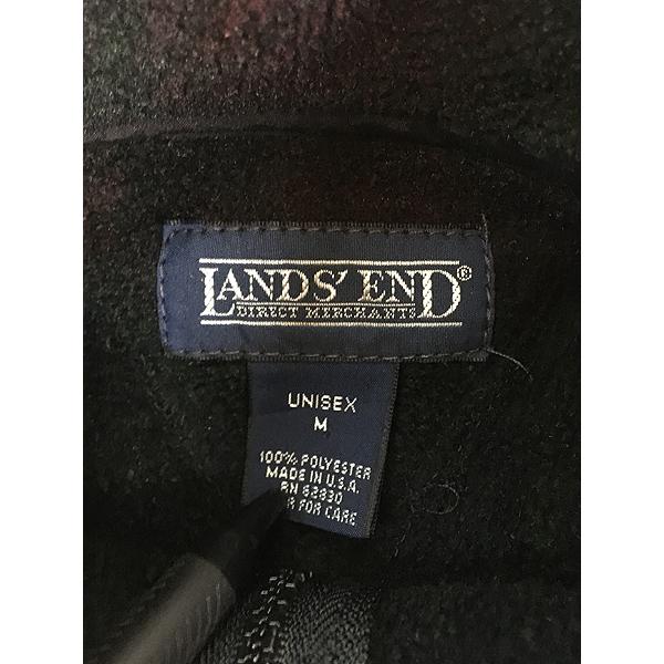 古着 90s USA製 LANDS' END チェック 総柄 ハーフジップ プル 古着 90s USA製 LANDS' END チェック 総柄 ハーフジップ プル