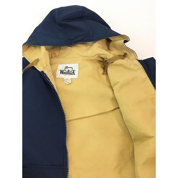 古着 70s WoolRich シャモアクロス ライナー 60/40クロス フーデッド