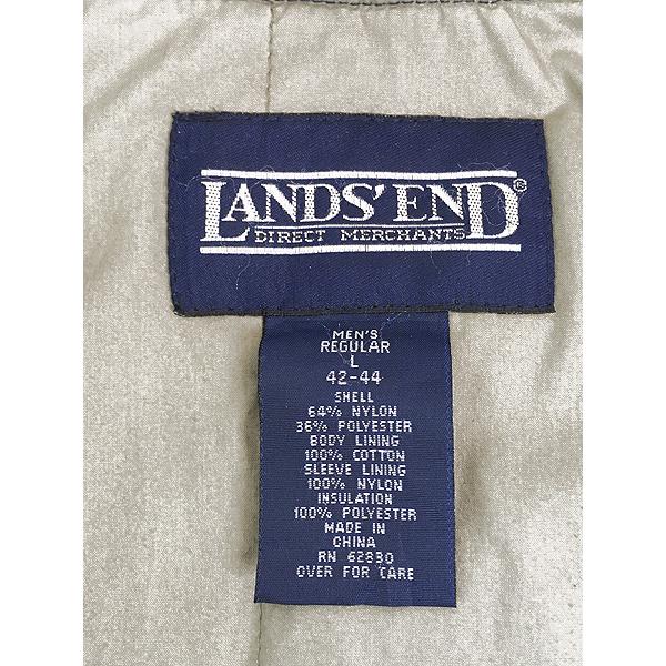 古着 90s LANDS' END パデッド ピーチスキン ドリズラー ジャケット