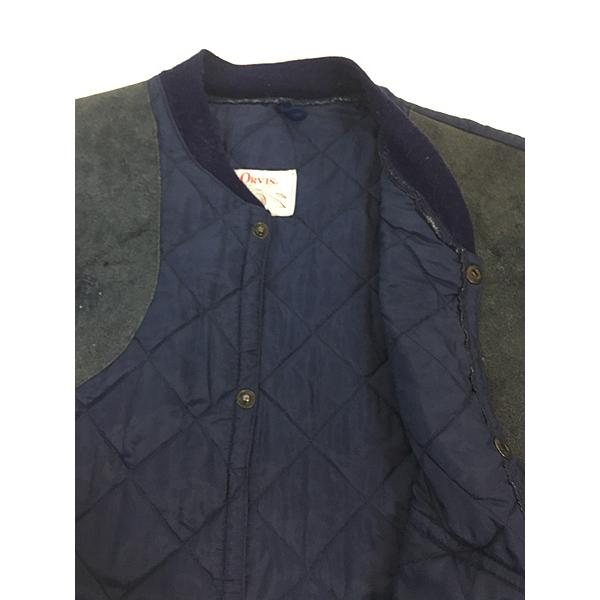 古着 80s 英国製 ORVIS ショルダー パッチ パデッド キルティング