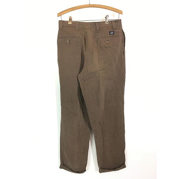 DOCKERS コットンリネントラウザー W34 L30 90s】DOCKERS ドッカーズ