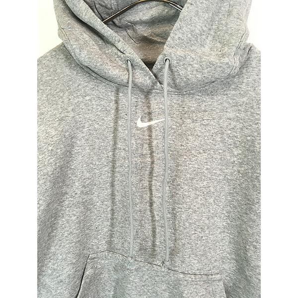 古着 NIKE センター スウォッシュ ロゴ 刺しゅう ソリッド